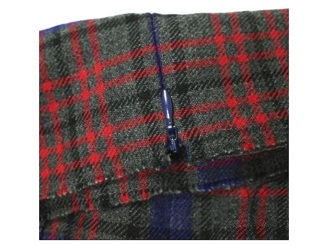 Autre Marque Falda de tweed ASTRAET Castaño Roja Azul marino - vista 8