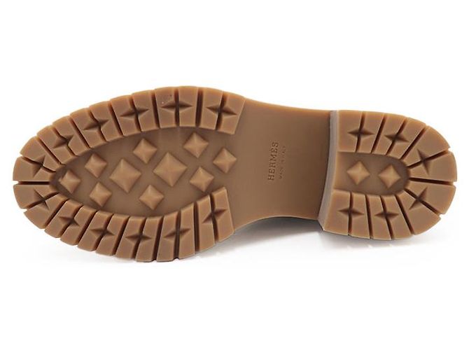 Hermès Stivaletti in pelle con lacci Hermes Beige - vista 2