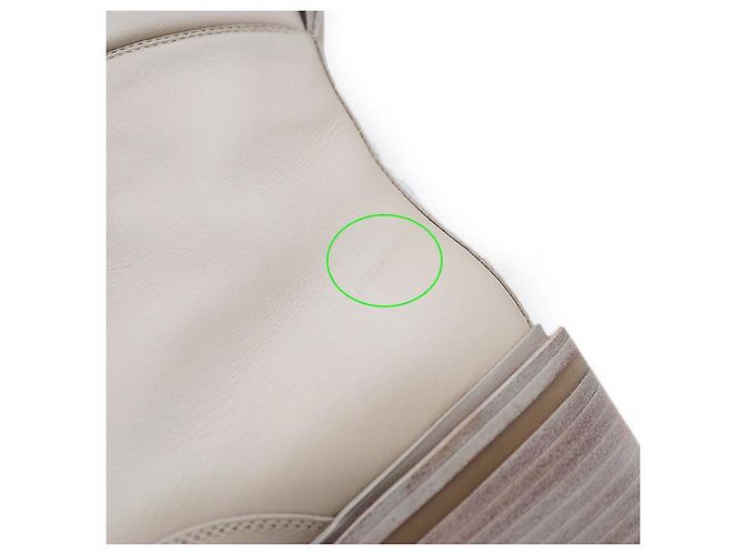 Hermès Stivaletti in pelle con lacci Hermes Beige - vista 9