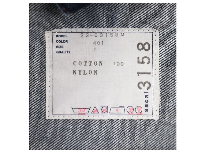 Cazadora de denim Sacai Azul - vista 8