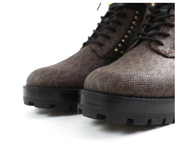 Botas de combate com studs e logo Kincaid da Michael Kors - vista 5