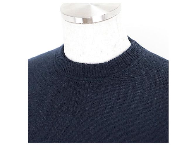 Suéter de tricô em cashmere e lã Monogram da Louis Vuitton Azul Azul marinho - vista 13