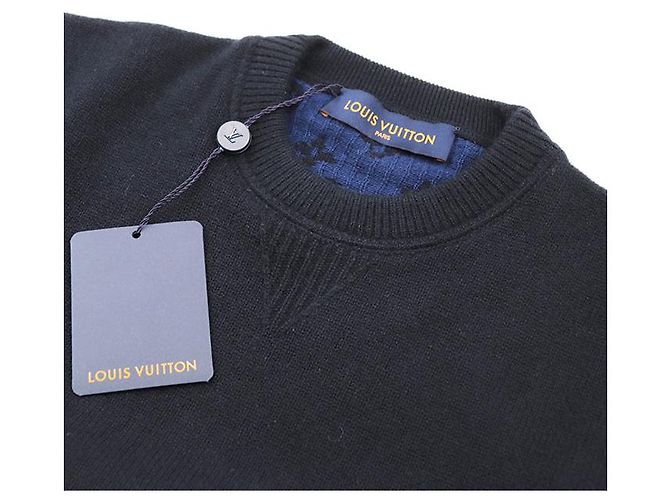 Suéter de tricô em cashmere e lã Monogram da Louis Vuitton Azul Azul marinho - vista 3