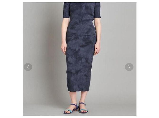 Autre Marque Falda larga de algodón tie-dye Steven Alan Azul Azul marino - vista 3