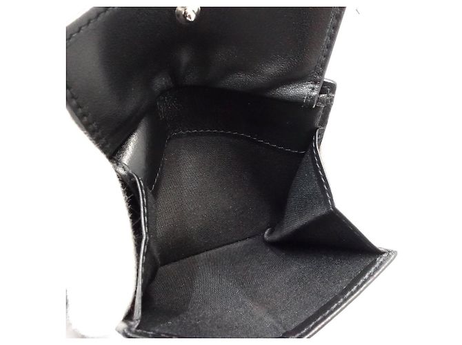 Billetera bifold de cuero Dior Oblique Galaxy Negro - vista 7