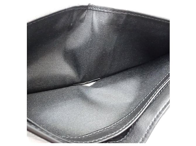 Billetera bifold de cuero Dior Oblique Galaxy Negro - vista 8