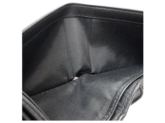 Billetera bifold de cuero Dior Oblique Galaxy Negro - vista 9