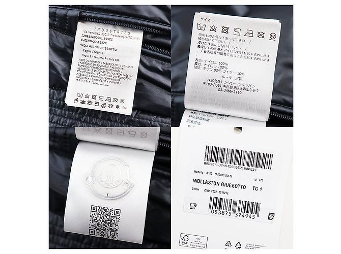 Chaqueta de plumón ligera de nylon Moncler WOLLASTON Azul - vista 10