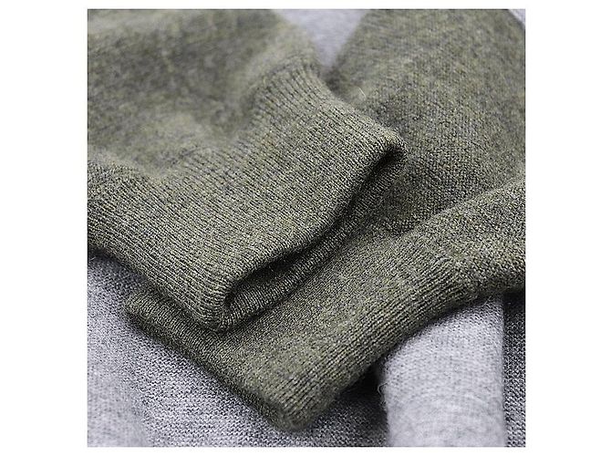 Céline Oversized Tunika-Kleid aus Cashmere-Ei-Strick von Celine Braun Blau Khaki - Ansicht 4