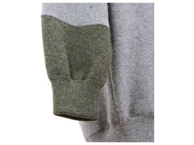 Céline Oversized Tunika-Kleid aus Cashmere-Ei-Strick von Celine Braun Blau Khaki - Ansicht 6