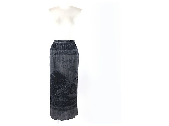 & Other Stories Falda larga con estampado Ukiyo-e PLEATS PLEASE Gris - vista 2