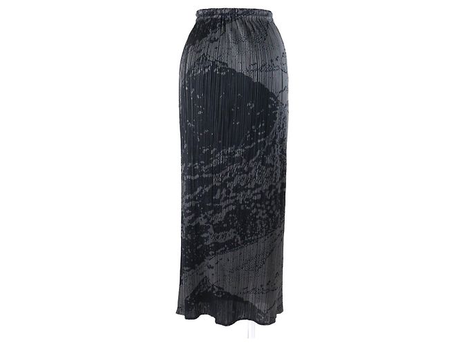 & Other Stories Falda larga con estampado Ukiyo-e PLEATS PLEASE Gris - vista 4