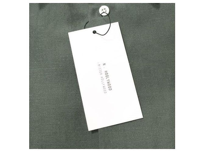 Autre Marque N.HOOLYWOOD CAMICIA IN LANA E LINO Grigio - vista 4