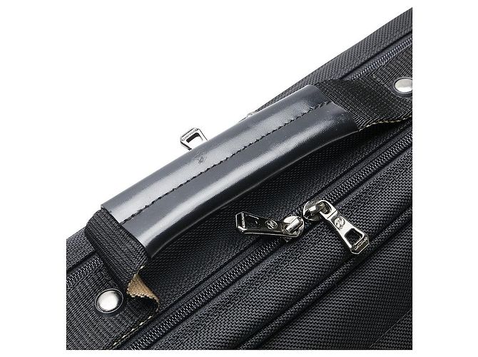 Borsa da viaggio Longchamp in tela e pelle - Ansicht 4
