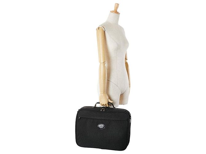 Borsa da viaggio Longchamp in tela e pelle - Ansicht 8