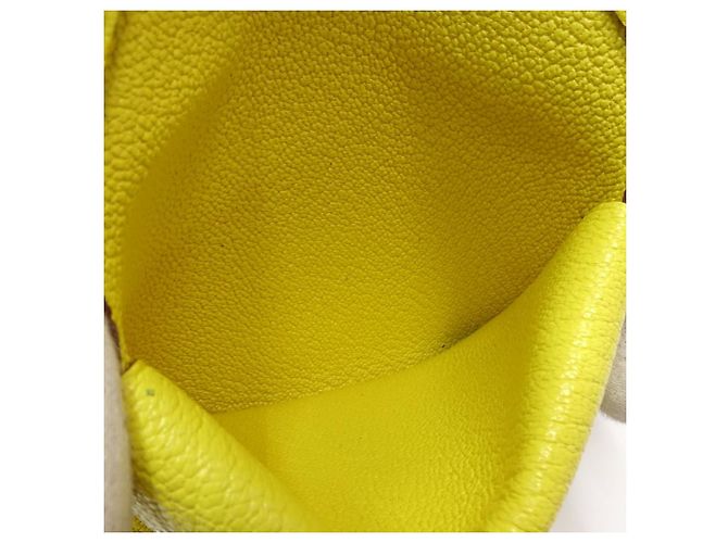 Hermès Monedero de cuero Hermes Calvi Duo Amarillo - vista 7