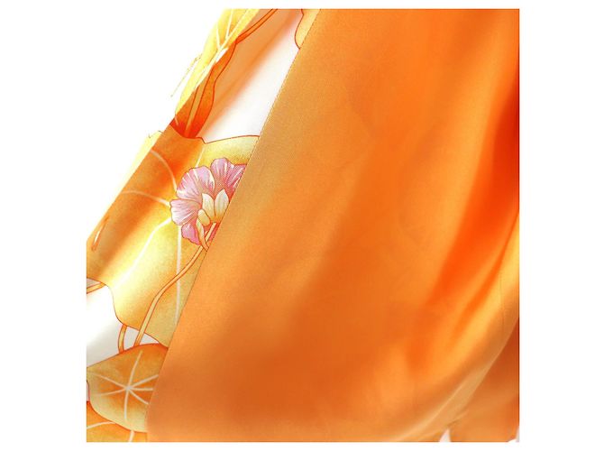Hermès Camicia in seta a maniche lunghe Hermes 38 Arancione - vista 5