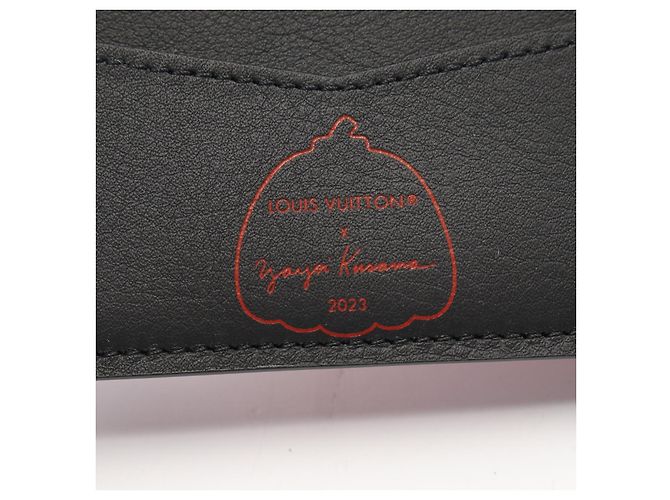 Cartera Slender Infinity Dot de cuero Louis Vuitton M81902 Negro Roja - vista 4