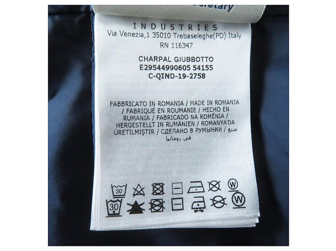 Moncler CHARPAL Abrigo Largo de Plumas con Capucha de Nylon para Mujeres Azul Azul marino - vista 11