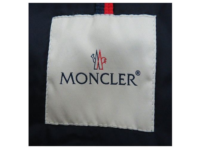 Moncler CHARPAL Abrigo Largo de Plumas con Capucha de Nylon para Mujeres Azul Azul marino - vista 8