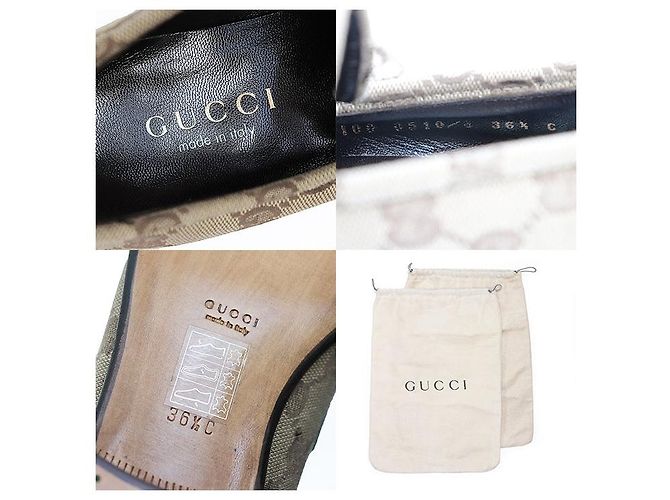 Mocassini Gucci GG Canvas Marrone - vista 10