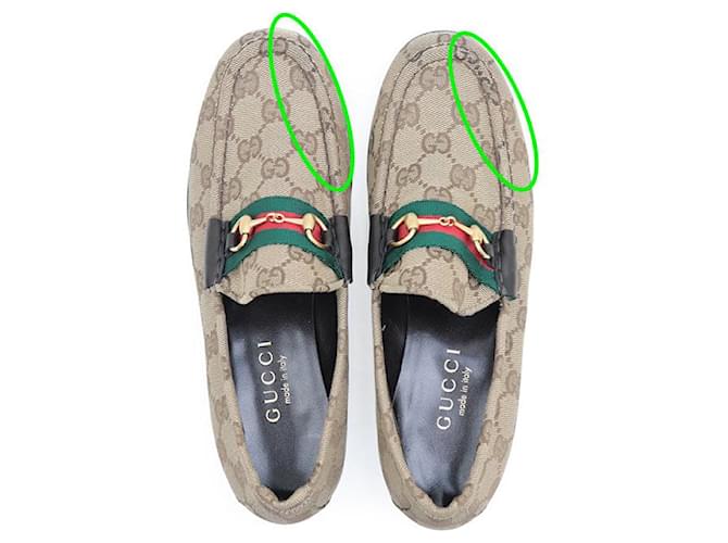 Mocassini Gucci GG Canvas Marrone - vista 2