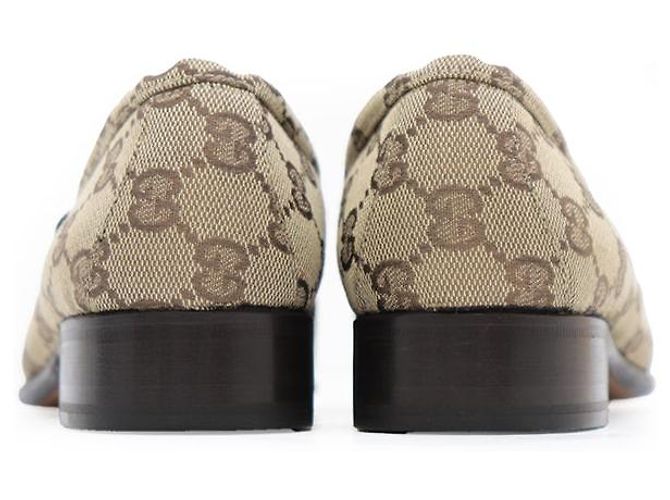Mocassini Gucci GG Canvas Marrone - vista 6