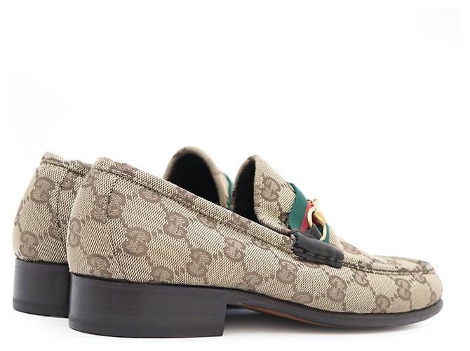 Mocassini Gucci GG Canvas Marrone - vista 7