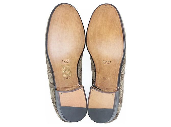 Mocassini Gucci GG Canvas Marrone - vista 9