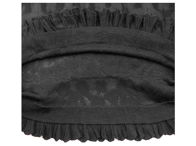 Schwarzes Rüschenkleid Chanel P63292 - Ansicht 11