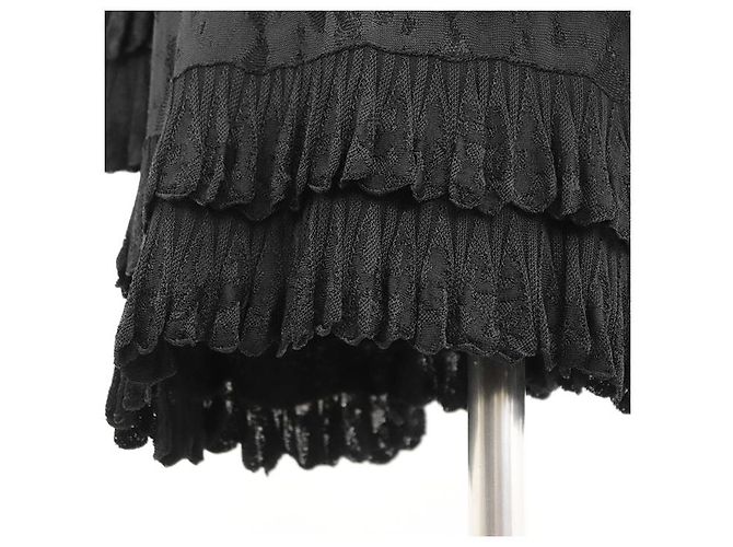 Schwarzes Rüschenkleid Chanel P63292 - Ansicht 16