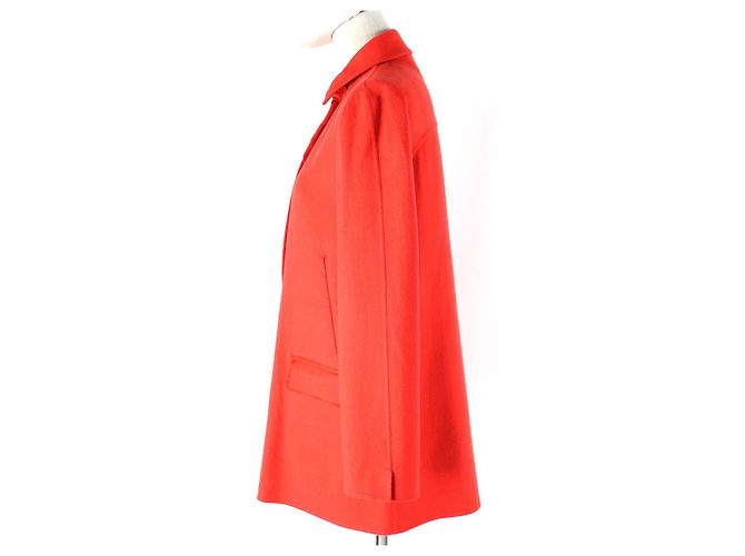 Abrigo de medio largo con botón de logo de cachemira Loro Piana Roja - vista 2