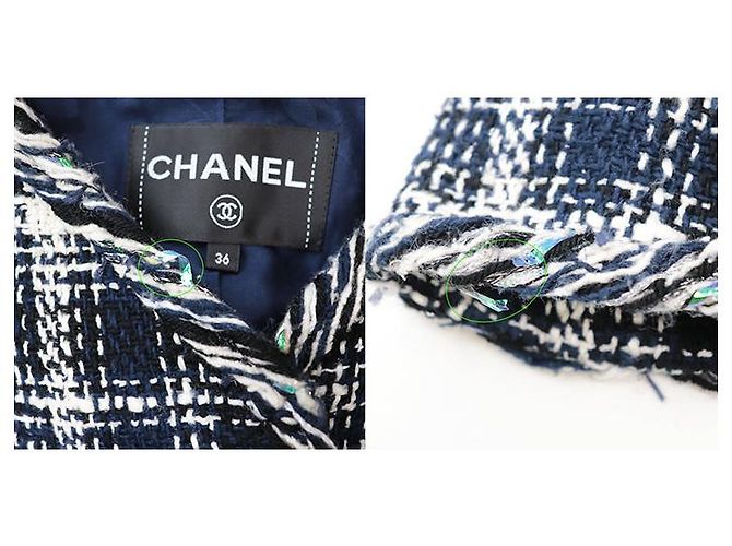 Chaqueta de tweed Chanel con botones Coco Mark Multicolor - vista 4