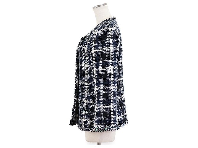 Chaqueta de tweed Chanel con botones Coco Mark Multicolor - vista 5