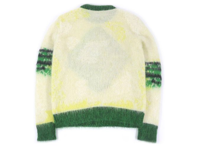 Suéter de mohair y nylon con estampado de animal DIOR S Amarillo - vista 3