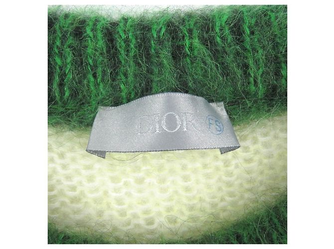 Suéter de mohair y nylon con estampado de animal DIOR S Amarillo - vista 5