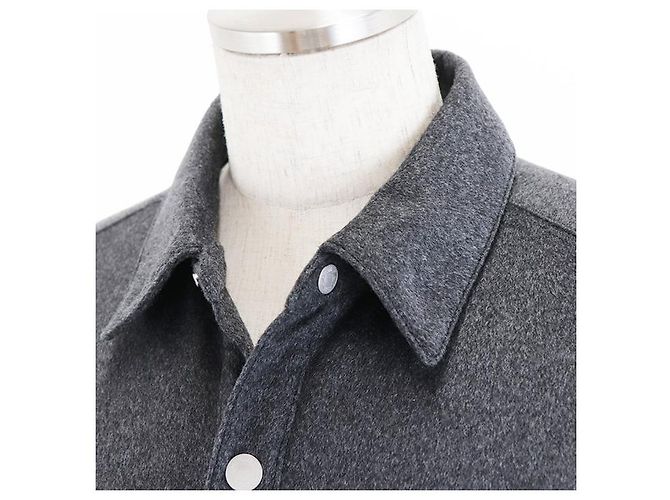 & Other Stories Chaqueta de camisa de franela de cachemira HERMES gris - vista 2