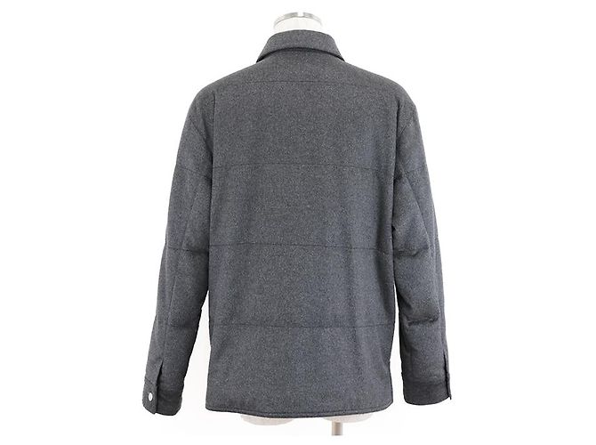 & Other Stories Chaqueta de camisa de franela de cachemira HERMES gris - vista 5