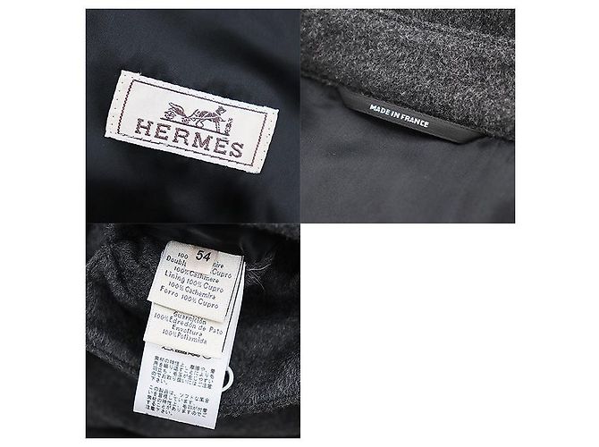 & Other Stories Chaqueta de camisa de franela de cachemira HERMES gris - vista 7