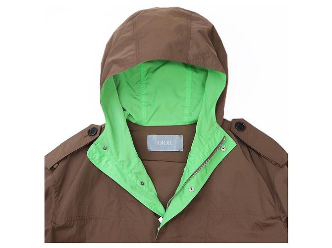 Chaqueta con capucha de nylon Dior Castaño - vista 12