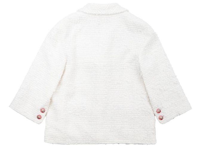 Chaqueta de tweed Chanel Blanco Crudo - vista 12