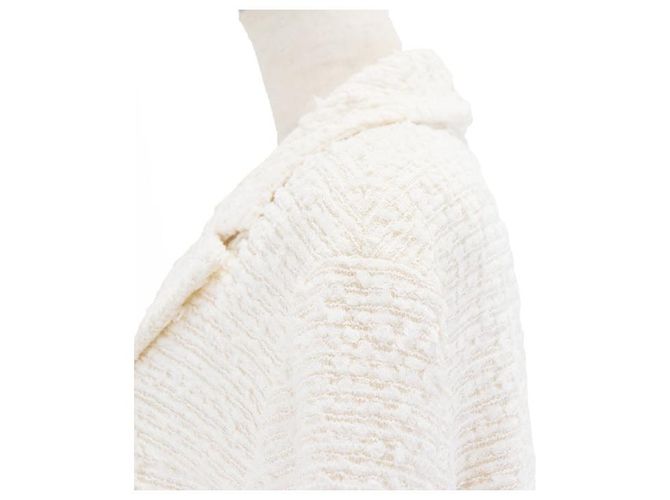 Chaqueta de tweed Chanel Blanco Crudo - vista 14