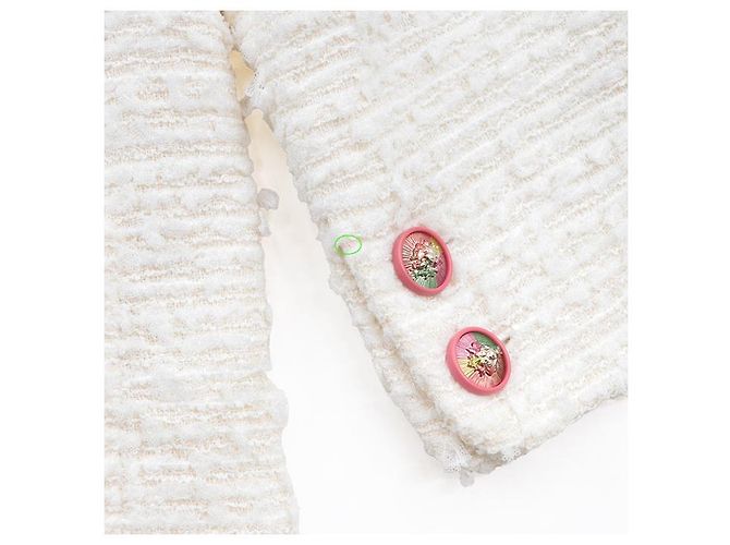 Chaqueta de tweed Chanel Blanco Crudo - vista 5