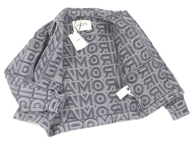 Giacca Trucker Logo Fendi Marc Jacobs Nera Nero - vista 3