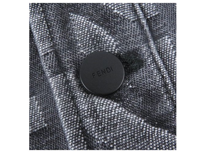 Giacca Trucker Logo Fendi Marc Jacobs Nera Nero - vista 5