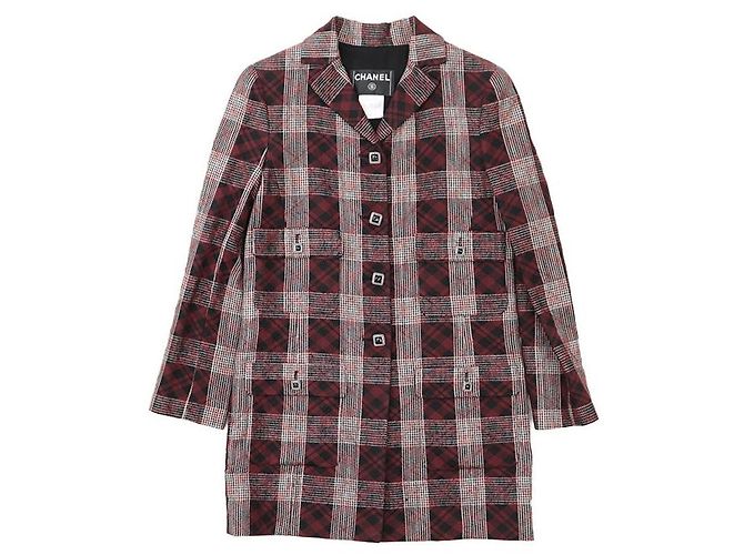 Chaqueta Chanel P33303 Burdeos Negro 36 - vista 11