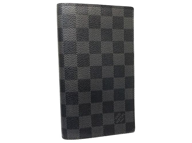 Louis Vuitton Damier Graphite Geldbörse N62665 Schwarz - Ansicht 3