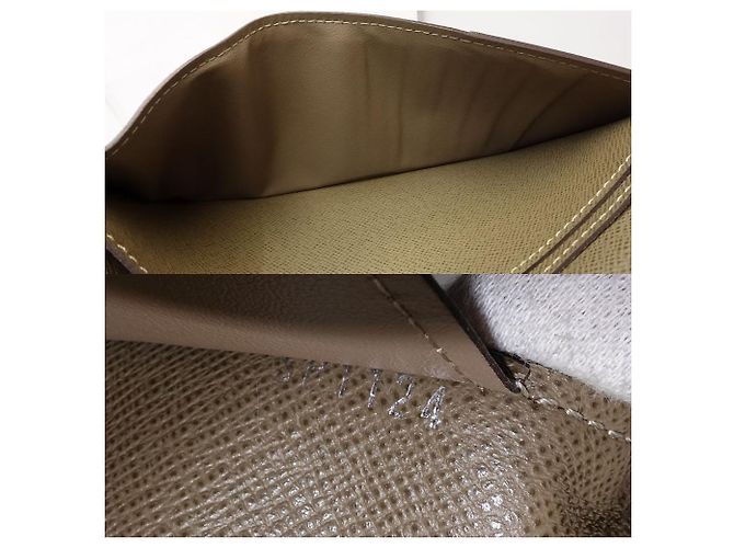 Carteira de couro Taiga Louis Vuitton M32807 Verde - vista 9