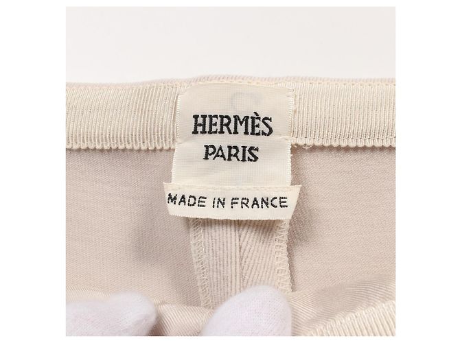 Calças de Lã Hermès Bege - vista 3