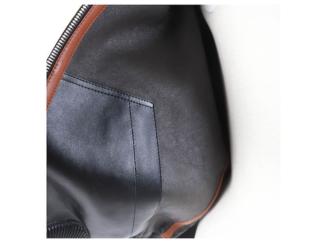 Chaqueta Mouton Reversible Monogram Louis Vuitton Castaño Marrón oscuro - vista 10